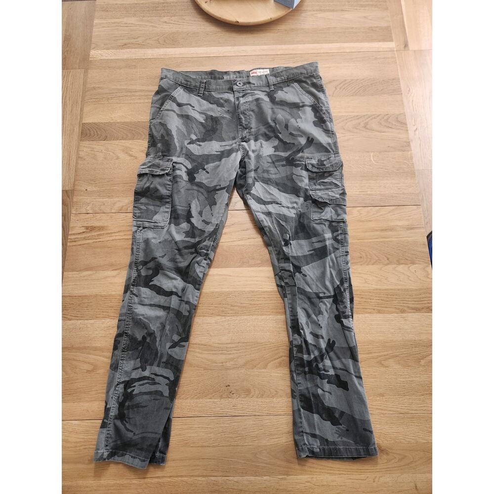 Wrangler Pants‎ Mens 38x32 Gray Camouflage Outdoor Utility Originals Cargo